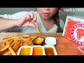 *CRUNCHY* ASMR POPEYES Fried Chicken & Cajun Fries 먹방 *No Talking* Eating Sounds