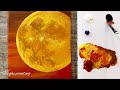 The biggest moon ever | Acrylic painting techniques for beginners
