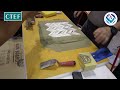 How to select a trowel and set Mosaic tile. Coverings 2023 Demonstration