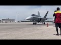 Killdeer plays chicken with F-18