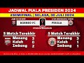 Jadwal Semifinal Piala Presiden 2024 - Borneo FC vs Persija - Arema FC vs Persis - Live Indosiar