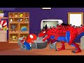 Rescue Family DINOSAURS From BOWSER MARIO : Lost in Super Mario Bros world - FUNNY CARTOON JURASSIC