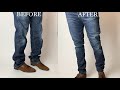 HOW TO TAKE IN SIDE SEAM OF JEANS! (METHOD #1) I TYTHETAILOR