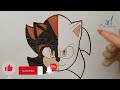 Sonic VS Shadow Drawing and Coloring Easy| Step by Step