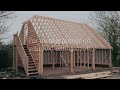 3 Bay Oak Garage, with Dormers and Staircase