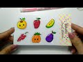 Unboxing Double Head Colored Pens and Making DIY Fruit Sticker Sheet (A Tutorial) #sticker #diy #art