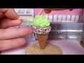 Ice cream cone mini cake! mini food ASMR