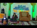 Ibu Nyai Hj Urfiyah Pengasuh pp Alfalah Siraman Blitar Mauidhoh Hasanah Haflah 2023
