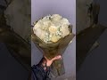 Fresh flower bouquet wrapping