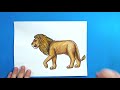 How to draw a Lion