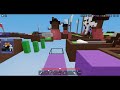 trying to win in bedwars solo