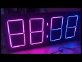 I'm building a huge 7-segment LED display - timelapse