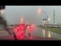 Entering A Powerful Thunderstorm In Highlands County, Florida + Scary Lightning Strikes