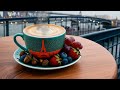 1 Hour acoustic jazz Music along the  La Seine Cafe ,Reading, and Deep Focus | Relaxing Instrumental