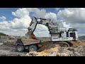 Earth Mover Liebherr mining Excavator Loading Dumper Caterpillar trucks ~ Megamining