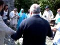 Traditional ritual in front of the Lena Pillars