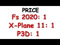 FS2020 vs X-Plane 11 vs P3D｜Price, Graphics, Performance...