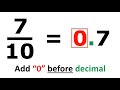 Converting Fractions Over 10 to Decimals (10 Basic Examples)