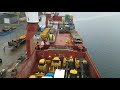 Acadia Desgagnes loading General cargo in Argentia, Newfoundland.