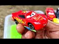 Clean up muddy minicars & disney pixar car convoys! Play in the garden