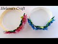 DIY Handmade paper flower Crown / Flower Headband / How to make flower crown