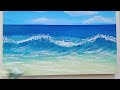 Sea Waves Easy to Paint / Acrylic Painting for Beginners