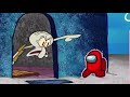 Squidward kicks out among us from his house