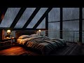 Rain Sounds and Thunder outside the Window for Sleeping - Stormy Night extremely Relaxing