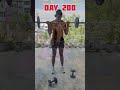 Day 200 Transformation 🔥||#shorts #gym#motivation #videos #ytshorts