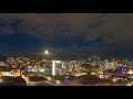 Time lapse moon rise