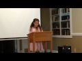 Kiana's Essay Read at DAR Luncheon