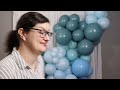 How to Make a Blue Organic Balloon Garland