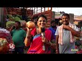 Teenmaar Chandravva Visits Bowenpally Vegetable Market | Hyderabad | V6 News