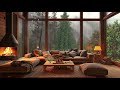 Rainy Day Retreat - Tranquil Cabin Ambience with Soothing Piano and Rain Sounds for Deep Sleep