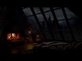 Cozy Attic with Fireplace and Rain in the Forest - Relaxing Sounds for a Sound Sleep