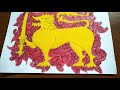Happy Independence Day 73rd/ speed drawing/ Sri Lanka