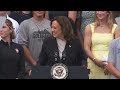 LIVE: Kamala Harris speaks at White House as Democrats rally round