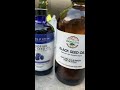 Unboxing 4Cycles Of Life Black Seed Oil and Bionatal BSO bottle labels compared