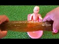 Satisfying Video l Mixing Candy in BathTub with Rainbow Magic Slime ASMR