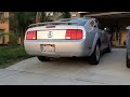 2007 V6 Mustang Muffler Delete + Start Up and Revs