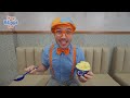 Rainbow Ice Cream Making with Blippi! | Learning Fun Yummy Food | Educational Videos For Kids