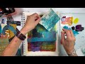 Intuitive Art Journaling - LIVE NARRATION! How to create a horizontal composition abstract page.