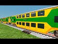 9 Trains Crossing || Train Videos || beamng drive railroad crossing