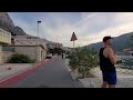 Walking along The Bay of Kotor in Dobrota Montenegro