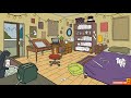 Artist bedroom game/animation background time-lapse process