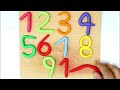 Learn Counting 1 to 10 Numbers for kids with Play Doh | Make Numbers with Kinetic sand