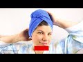 DIY Towel Wrap for Hair // How to make Turban Towel Tutorial in 10 minutes