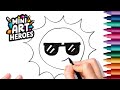 How to Draw The Sun - Sun Drawing for Kids | Mini Art Heroes