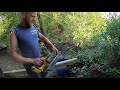 How To cut a pointed top on a 4inch fence post with a Circular saw Tutorial!