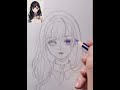 Learn how to draw an anime girl using the Loomis method